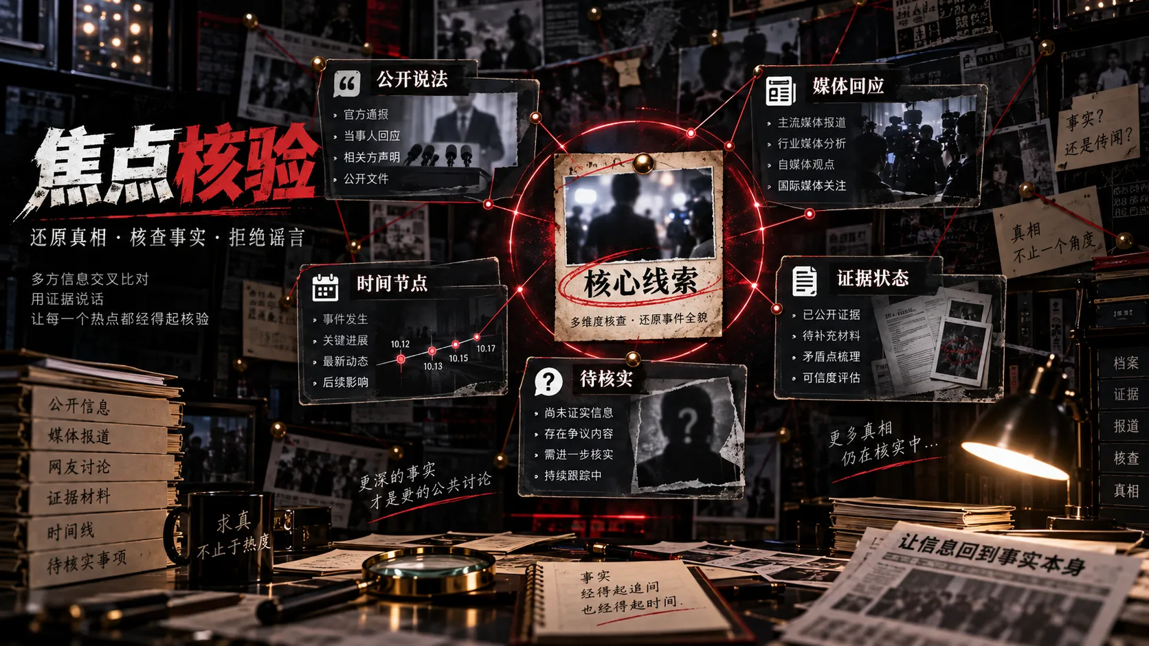 公开话题与核验进度编辑焦点